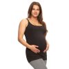 Felina Cotton Modal Maternity Cami with Nursing Clips in Black
