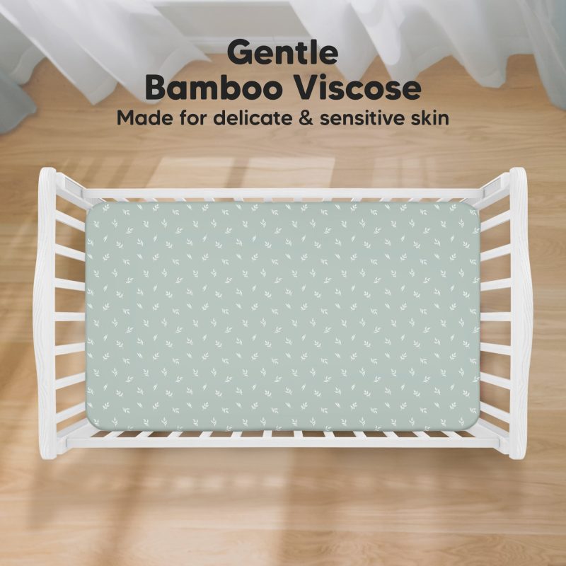 Isla Prairie Bamboo Viscose Fitted Crib Sheets 2 Pack from KeaBabies