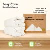KeaBabies Solid White Bamboo Viscose Waterproof Crib Sheets 2 Pack