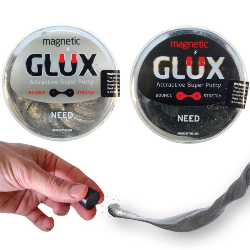 Copernicus Toys MegaGLUX Magnetic Collections | Silver and Black Super Putty