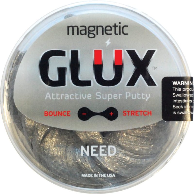 MegaGLUX Magnetic Collections | Silver and Black Super Putty made by Copernicus Toys