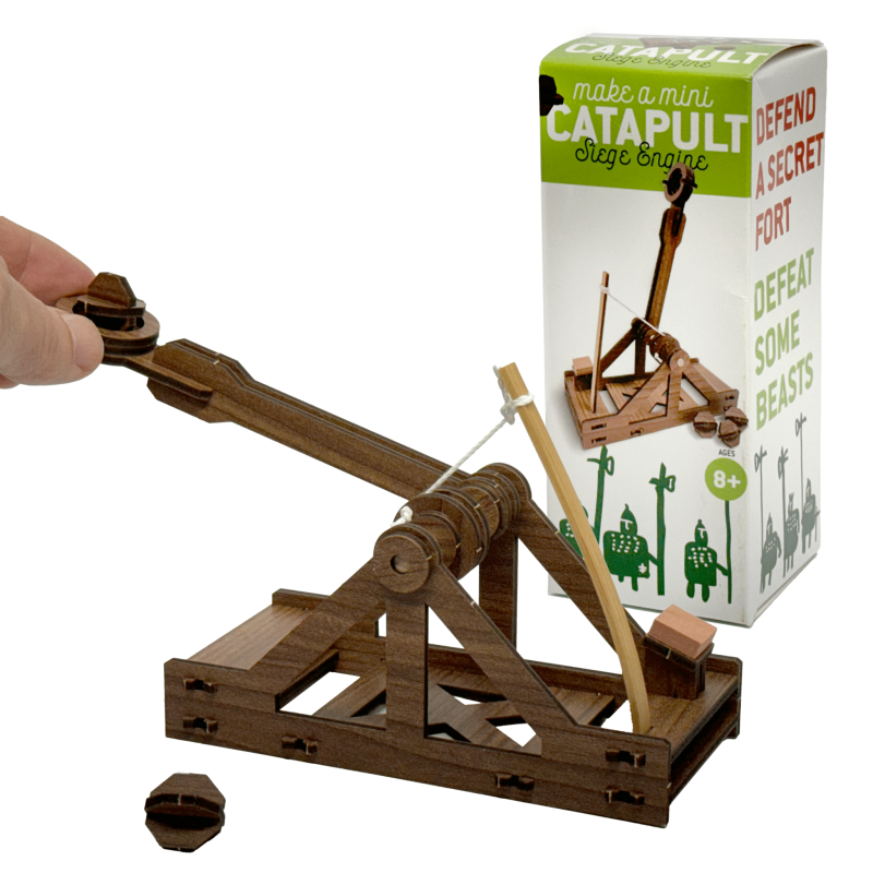 Copernicus Toys Mini Catapult Wooden Engineering Model Building Kit