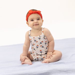 Angel Dear Astropop Ribbed Modal Tank Top & High Waisted Short Set