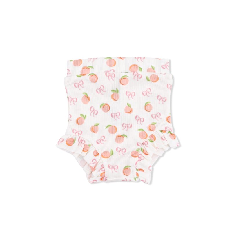 Little Peaches Ribbed Modal Tank Top & High Waisted Short Set available at Blossom