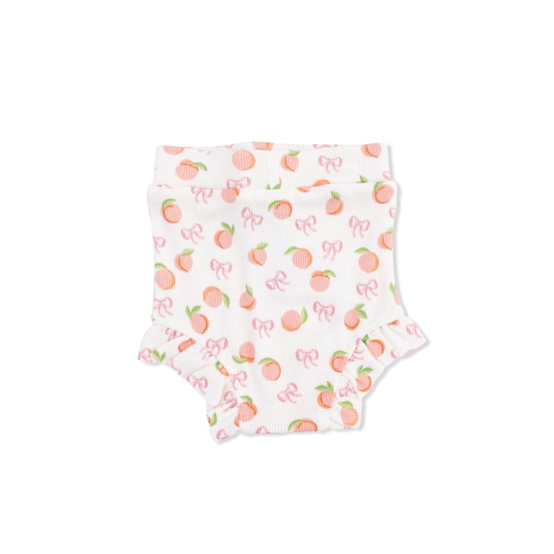 Angel Dear Little Peaches Ribbed Modal Tank Top & High Waisted Short Set