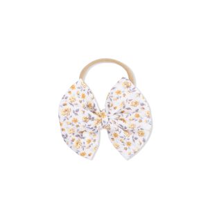 Angel Dear Bow in Yellow Country Roses