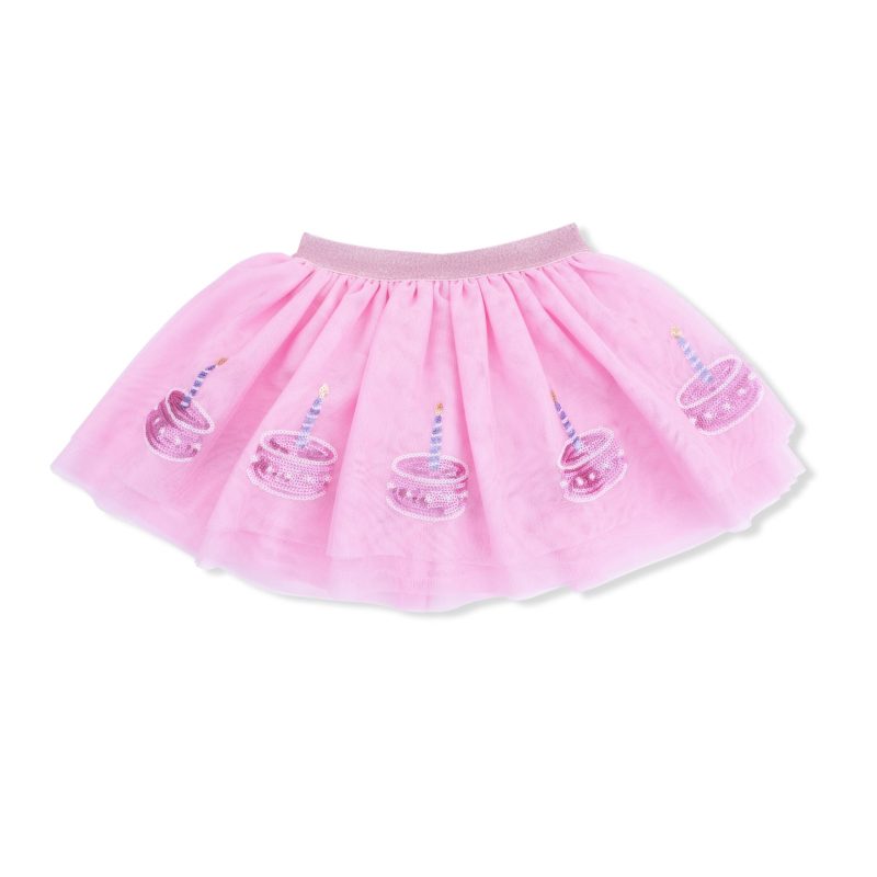 Birthday Tulle Tutu Skirt With Bamboo Viscose Bike Shorts from Angel Dear