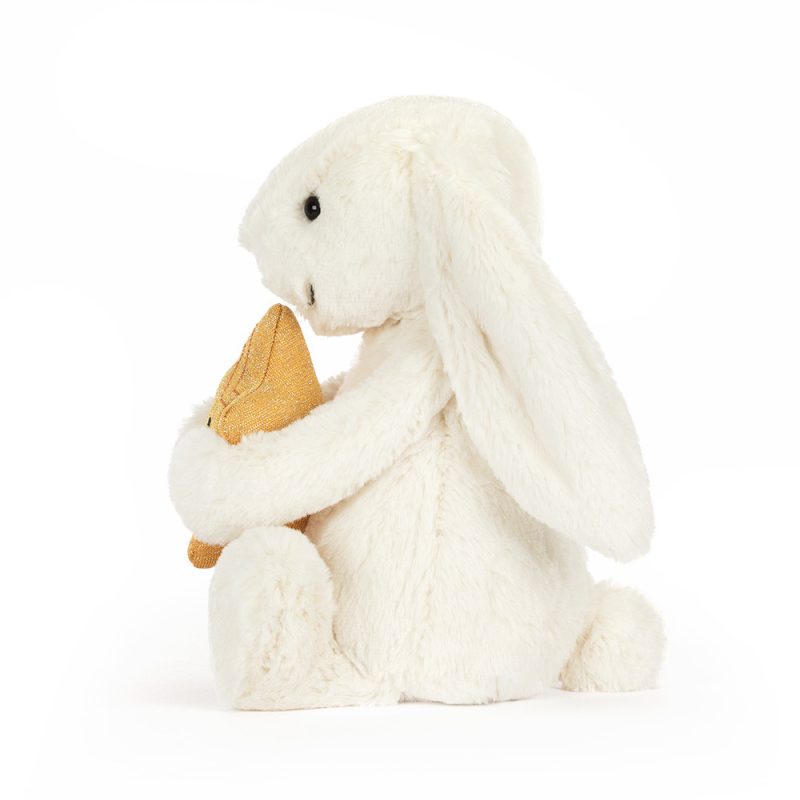 Cream Bunny with Star made by Jellycat