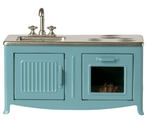 Maileg Kitchen for Mouse in Blue Maileg Kitchen for Mouse in Blue