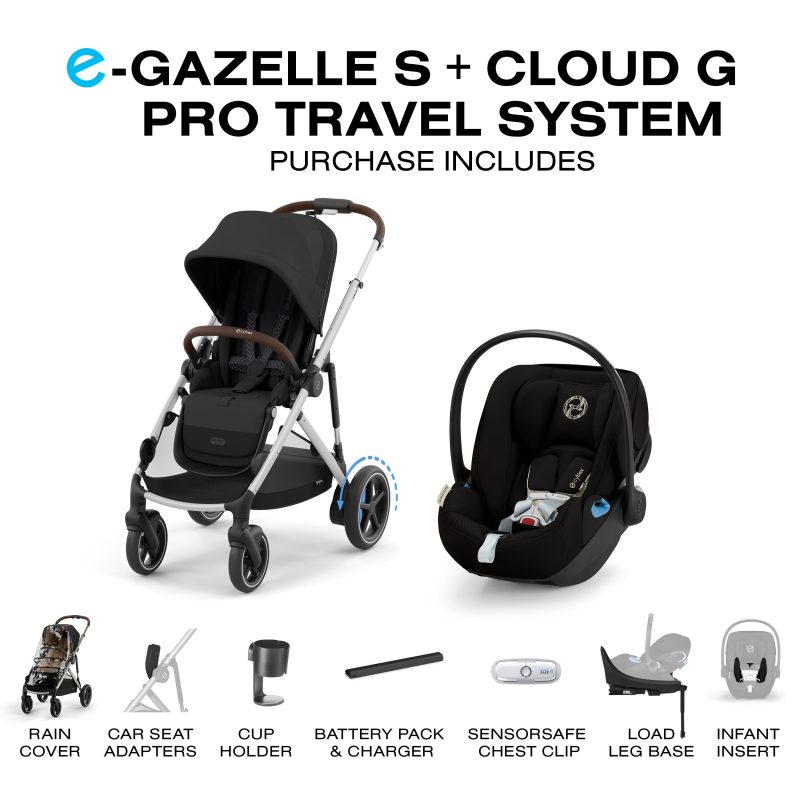 Cybex eGazelle S Stroller + Cloud G Pro Travel System