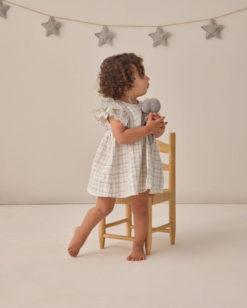 Alina Dress in Blue Plaid