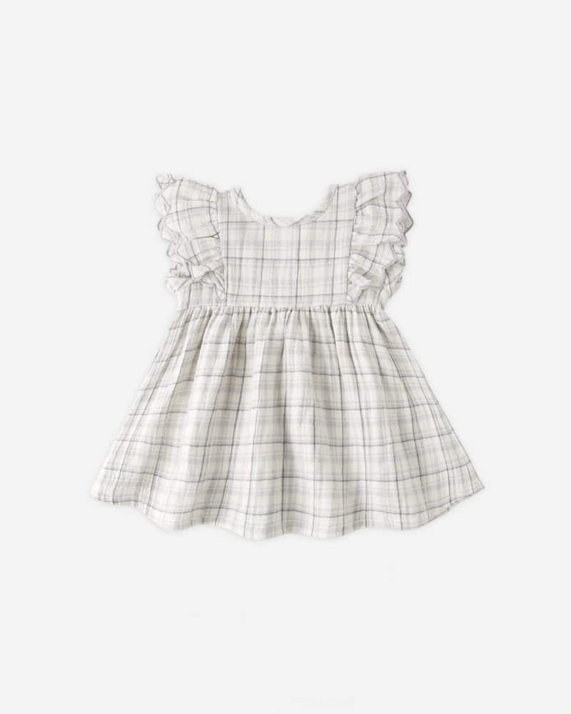 Quincy Mae Alina Dress in Blue Plaid