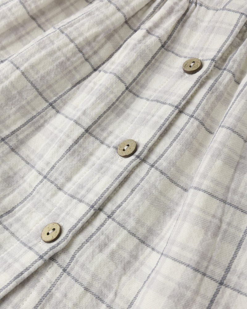 Alina Dress in Blue Plaid available at Blossom