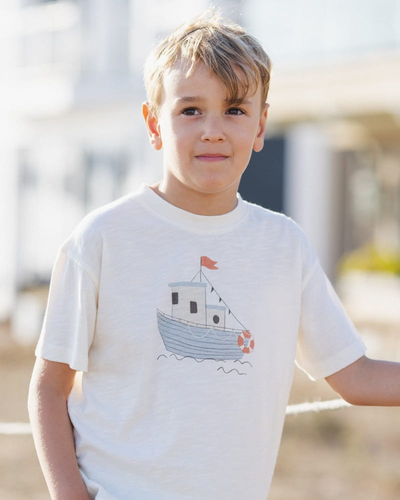 Rylee + Cru Relaxed Tee in Tug Boat Rylee + Cru Relaxed Tee in Tug Boat