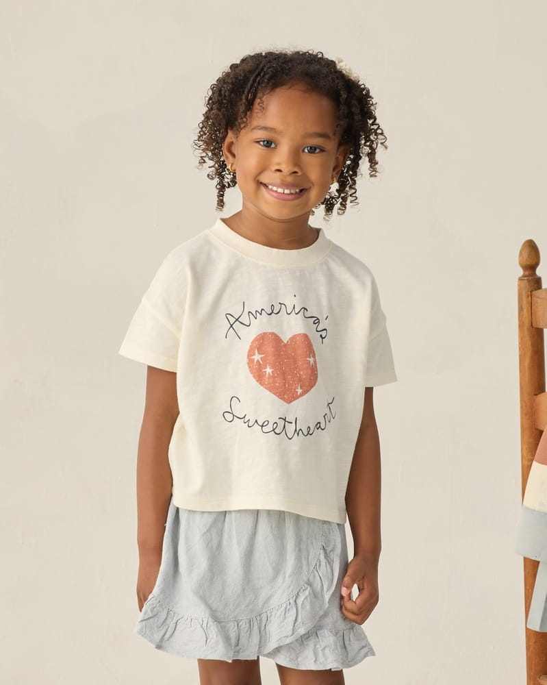 Rylee + Cru Boxy Tee in Americas Sweetheart Rylee + Cru Boxy Tee in Americas Sweetheart
