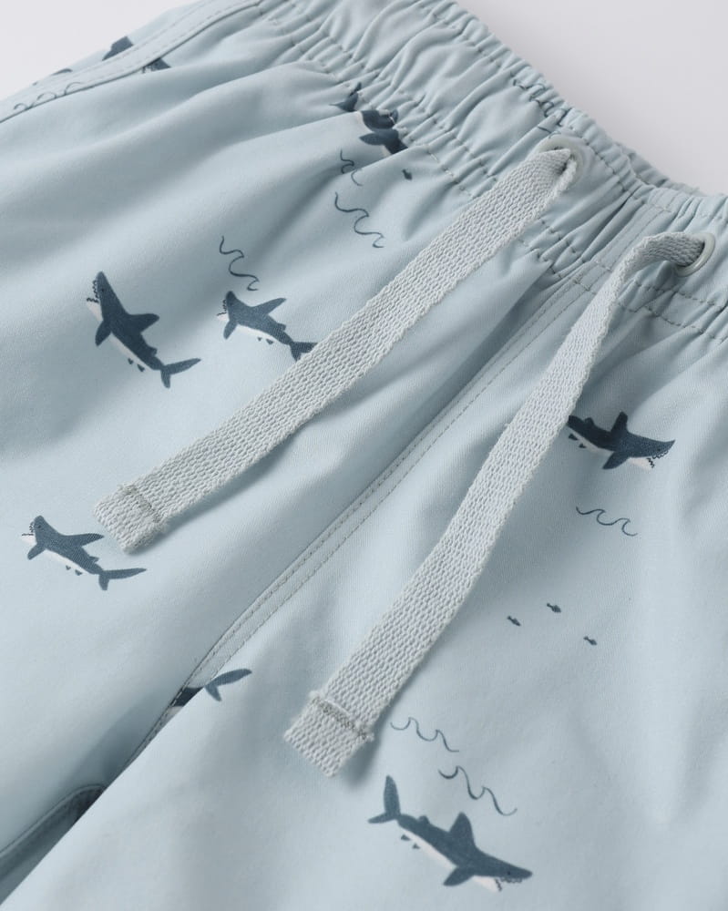 Swim Trunk in Sharks from Rylee + Cru Swim Trunk in Sharks from Rylee + Cru