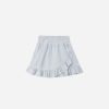 Rylee + Cru Wrap Ruffle Skirt in Heathered Light Blue Rylee + Cru Wrap Ruffle Skirt in Heathered Light Blue