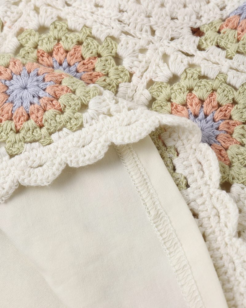 Crochet Tank Set In Citron Daisy Check available at Blossom