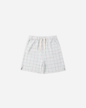 Rylee + Cru Perry Short in Light Blue Plaid Rylee + Cru Perry Short in Light Blue Plaid