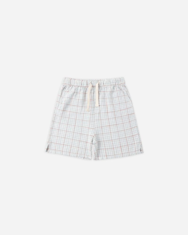 Rylee + Cru Perry Short in Light Blue Plaid Rylee + Cru Perry Short in Light Blue Plaid