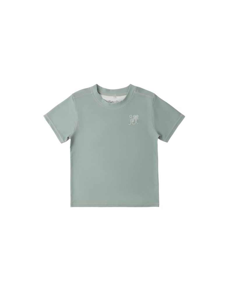 Short Sleeve Rashguard In Sea Green