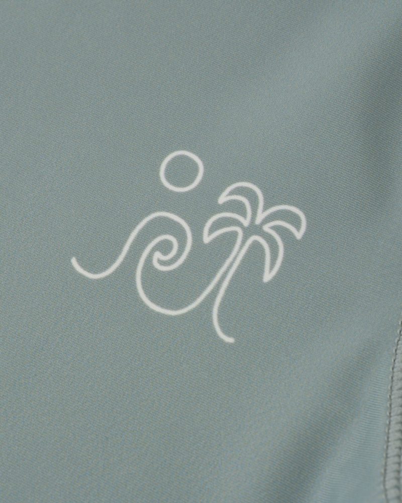 Short Sleeve Rashguard In Sea Green from Rylee + Cru