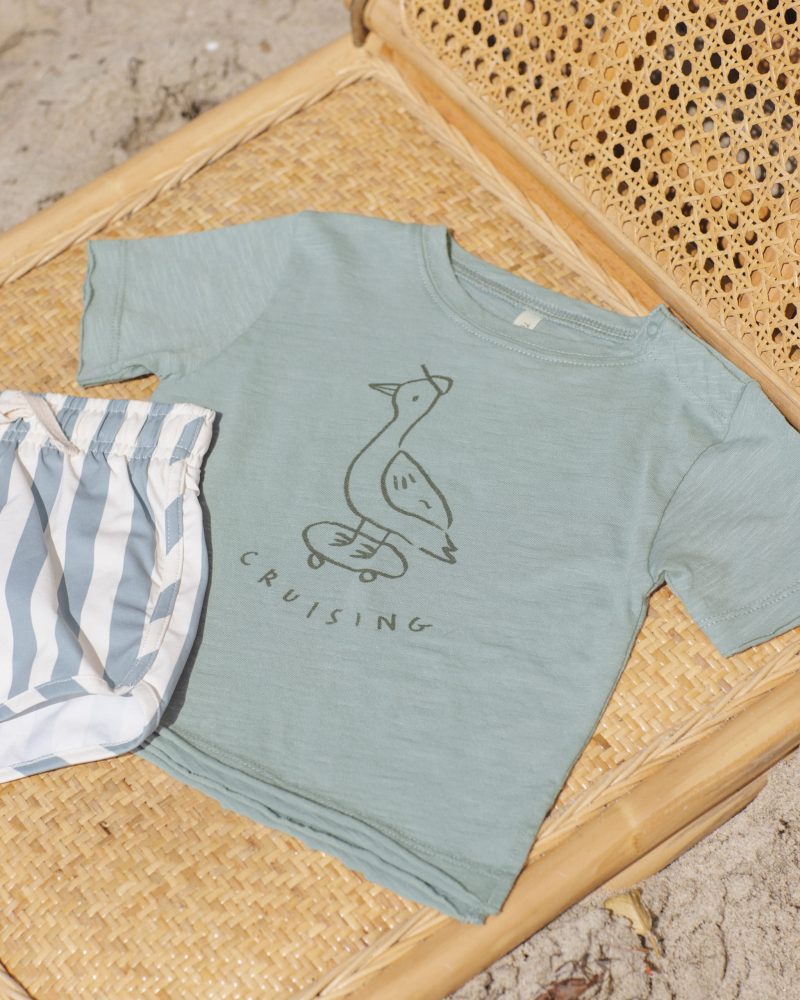 Raw Edge Tee In Cruising from Rylee + Cru