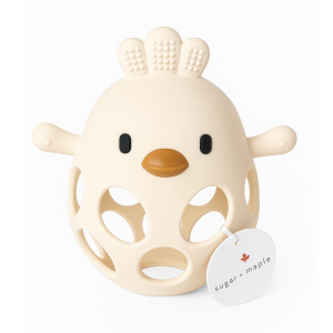 sugar + maple Chicken Silicone Ball Teether