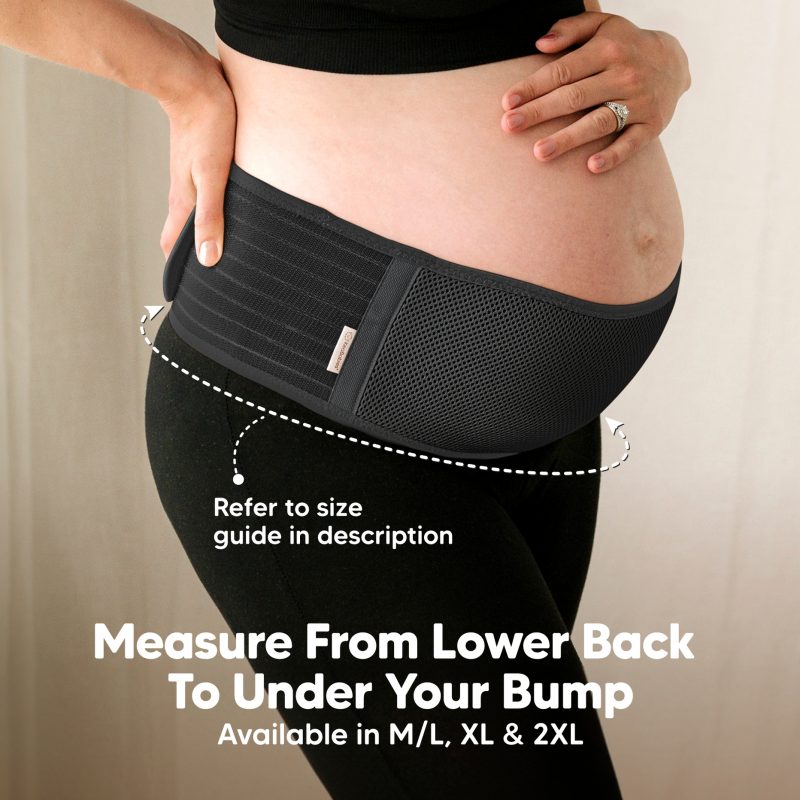 KeaBabies Black Maternity Support Belt