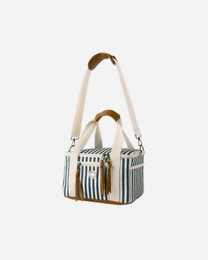 Rylee + Cru Cooler Bag in Navy Stripe