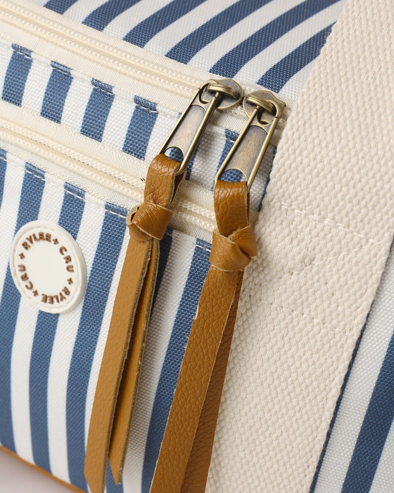 Cooler Bag in Navy Stripe from Rylee + Cru Cooler Bag in Navy Stripe from Rylee + Cru