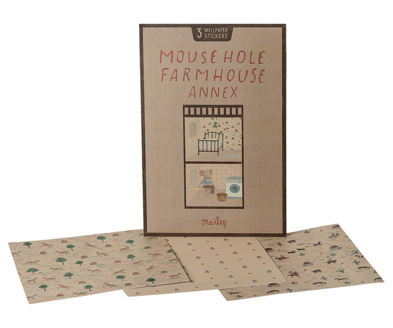 Maileg Mouse hole Farmhouse Annex Wallpaper Stickers