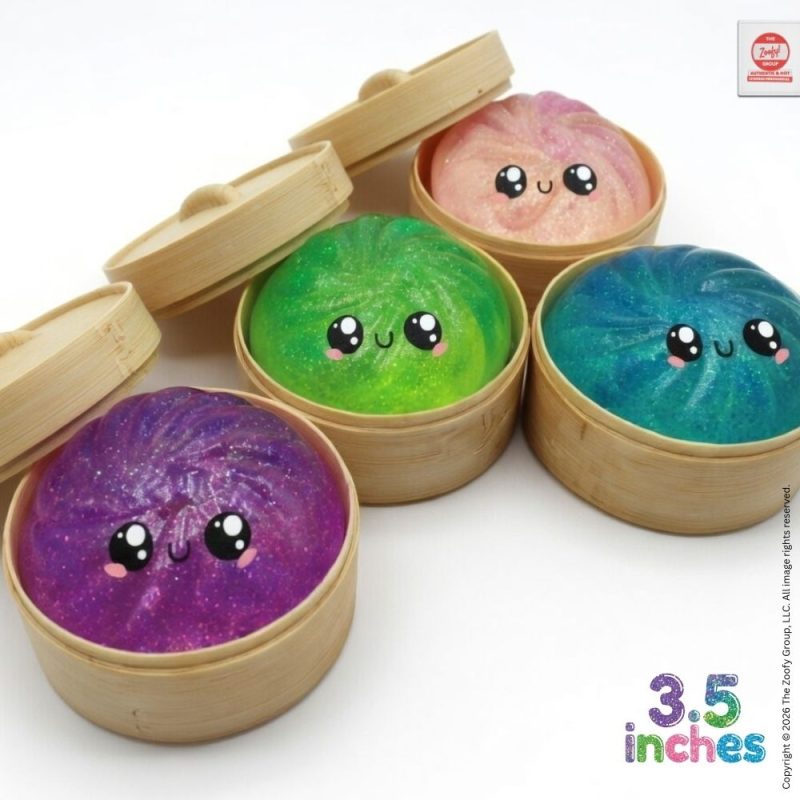 Zoofy Group Mystery Glitter Dumplings Mini Squishies 3.5 Inches