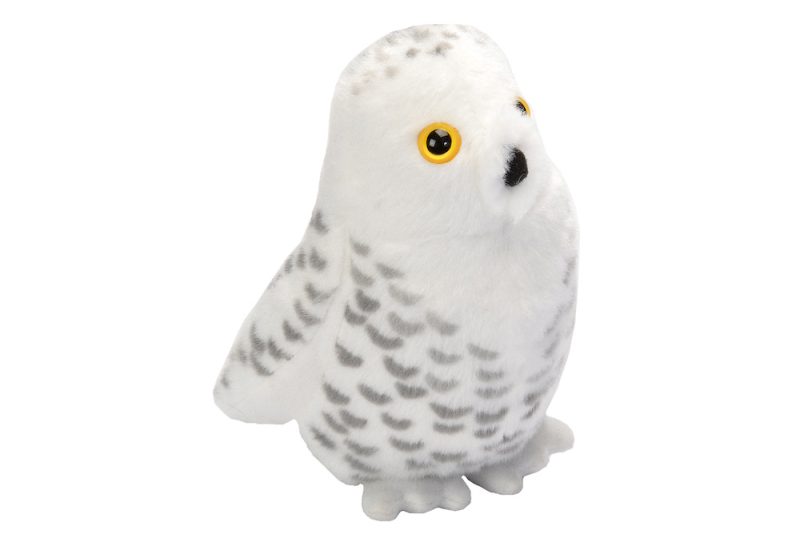 Wild Republic Audubon II Snowy Owl Stuffed Animal with Sound 5.5"