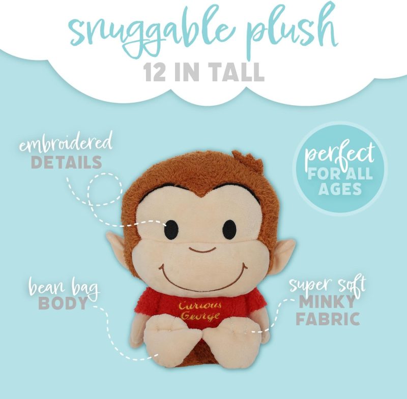 Curious George 12" Cuteeze made by Kids Preferred Curious George 12" Cuteeze made by Kids Preferred