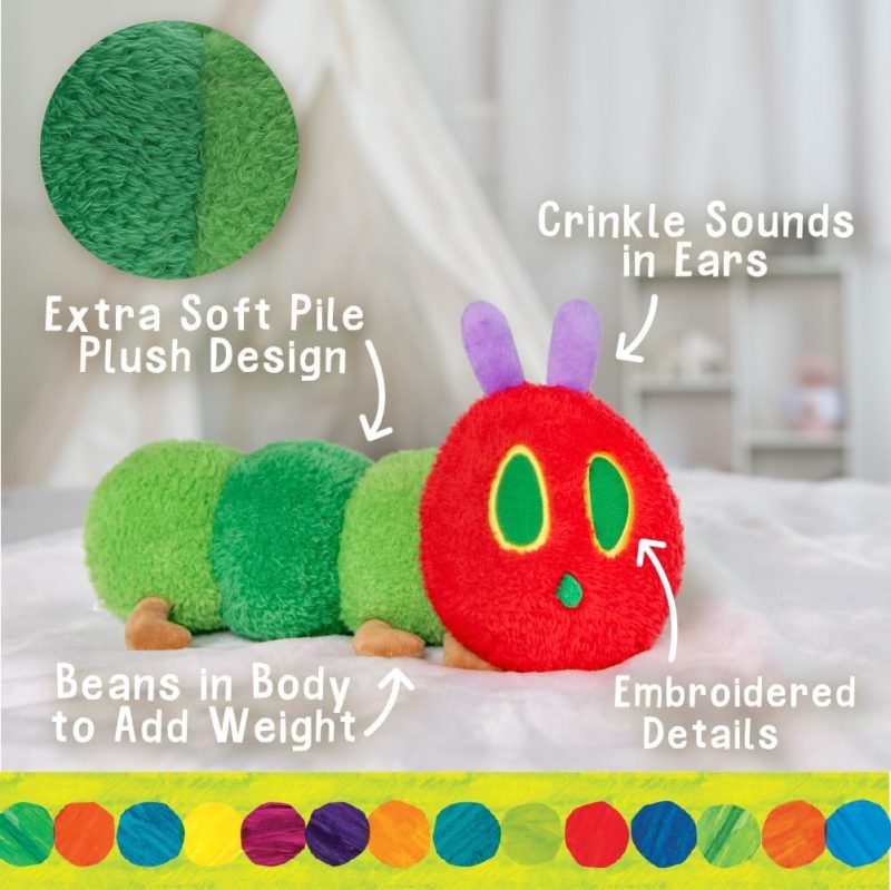 Eric Carle Very Hungry Caterpillar Cuteeze 12" made by Kids Preferred Eric Carle Very Hungry Caterpillar Cuteeze 12" made by Kids Preferred