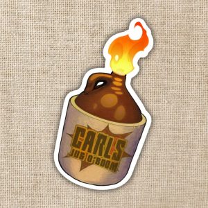 Kingdom of Threads Carl's Jug 'O Boom Dungeon Crawler Carl Sticker