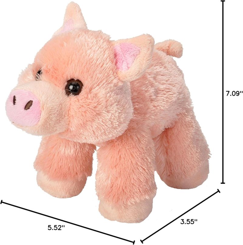 Hug'Ems-Mini Pig Stuffed Animal 7" from Wild Republic