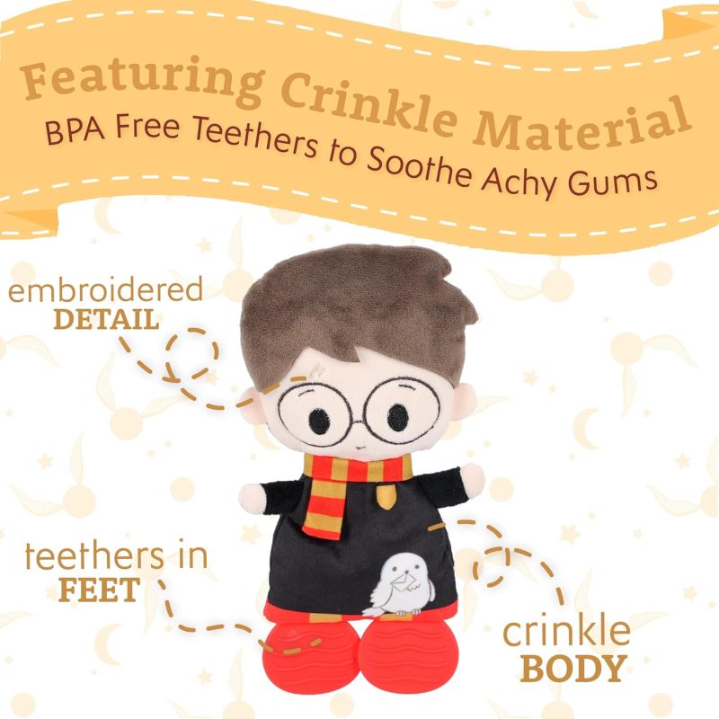 Harry Potter Sensory Blanky with Crinkle and Teether Feet made by Kids Preferred