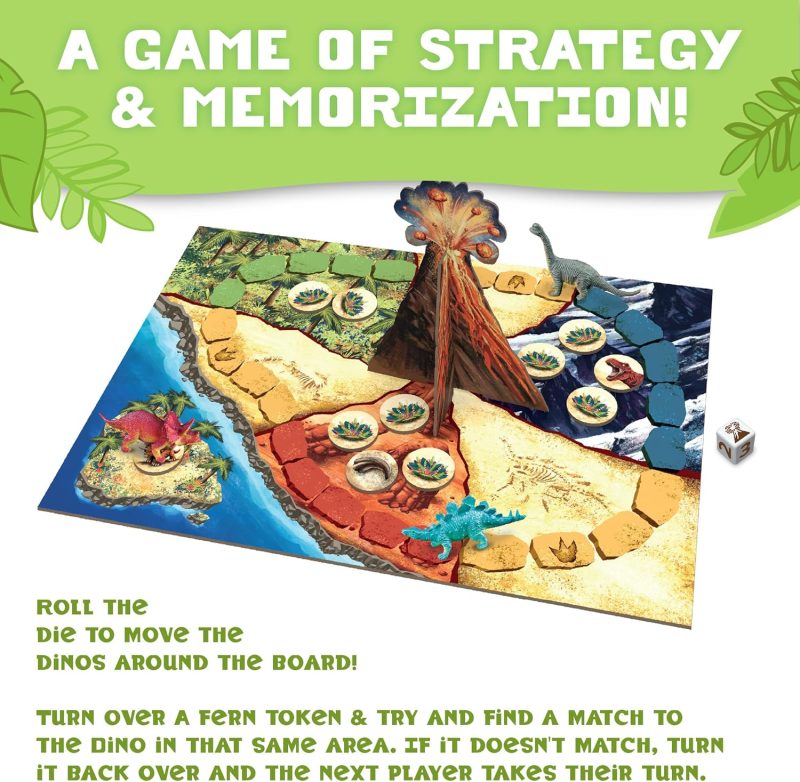 Dinosaur Escape Cooperative Board Game made by Peaceable Kingdom