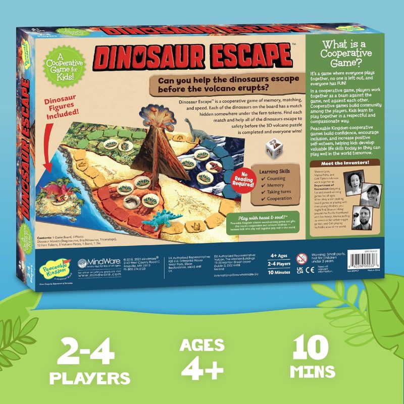Peaceable Kingdom Dinosaur Escape Cooperative Board Game part of our Dinosaurs collection