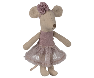Maileg Ballerina Mouse Little Sister in Heather