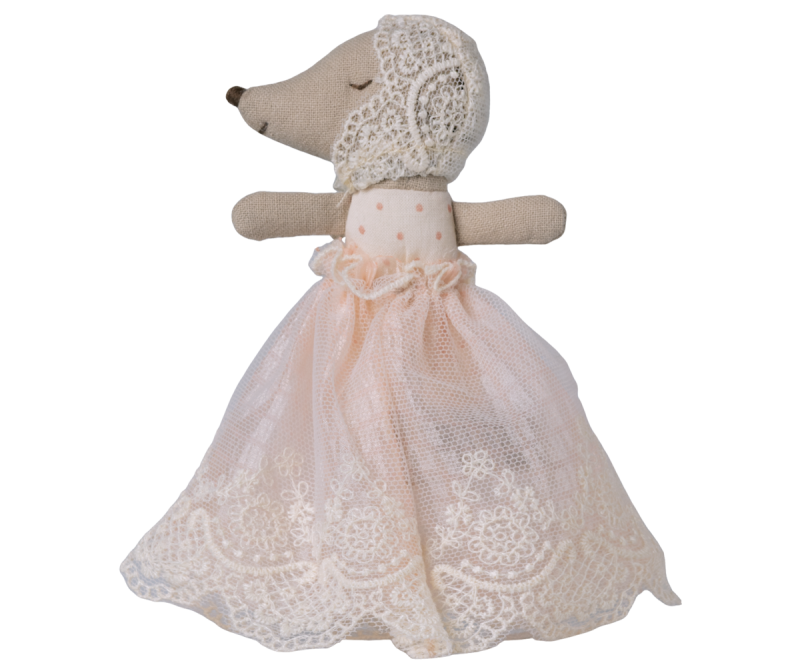 Baby Mouse in Gown Powder made by Maileg