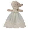 Maileg Baby Mouse in Gown Mint