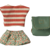 Maileg Clothes and Green Bag for Big Sister Mouse