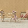 Ballerina Mouse Little Sister in Heather from Maileg