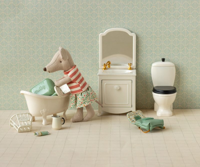 Clothes and Green Bag for Big Sister Mouse from Maileg