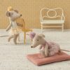 Ballerina Mouse Little Sister in Heather made by Maileg