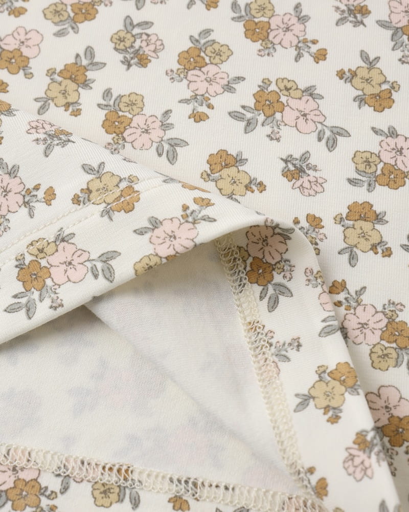 Bamboo Short Sleeve Pajama Set in Wildflower from Quincy Mae