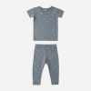 Bamboo Short Sleeve Pajama Set in Starlight